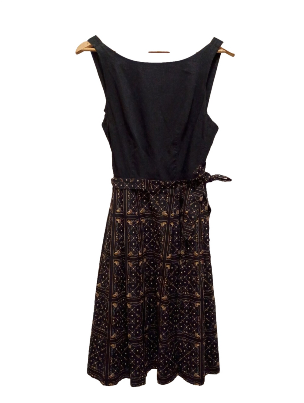 50's Sailor Print Fit And Flare Cotton Dress - Picture 4 of 16